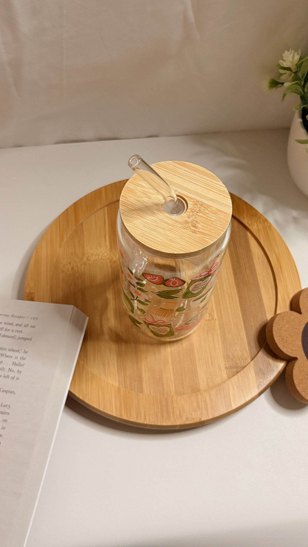 Matcha lover glass cup