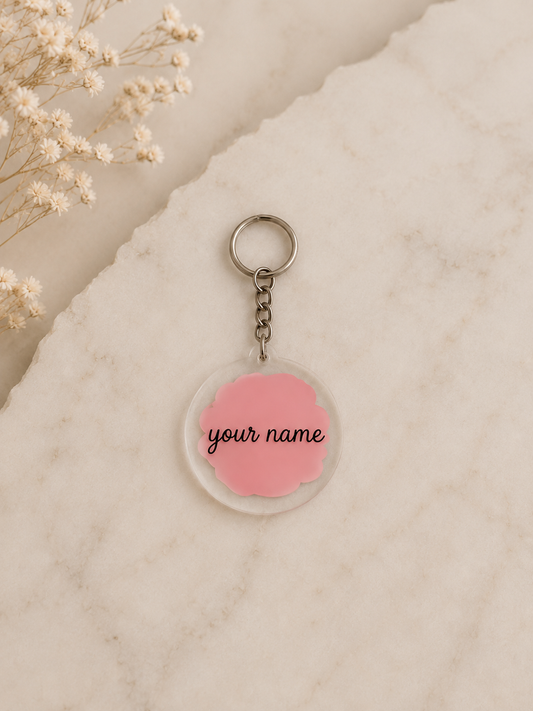 Round Brush Keychain